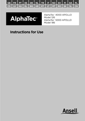 Ansell AlphaTec 4000 APOLLO Instructions For Use Manual