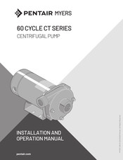 Pentair MYERS CTJ103 Installation And Operation Manual