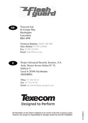 Texecom Flashguard Installation Instructions Manual