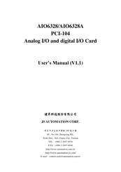 JS Automation AIO6328A User Manual