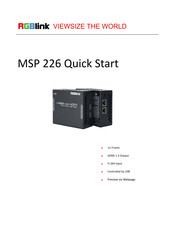 RGBlink MSP 226 Quick Start Manual