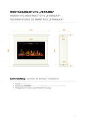Noble Flame FERRARA Mounting Instructions