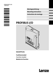 Lenze E82ZAFPC201 Mounting Instructions