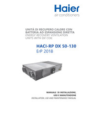 Haier HACI-RP DX Series Installation, Use And Maintenance Manual