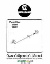 Maruyama ED2300 Owner's/Operator's Manual