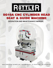 Rottler SG10A Operation And Maintenance Manual