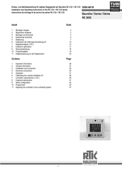 RTK RE 3 53 Installation And Operating Instructions Manual