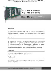 ICP DAS USA PIO-D144 Series User Manual