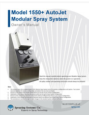 Spraying Systems Co 1550+ AutoJet Owner's Manual