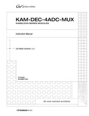 GRASS VALLEY KAM-DEC-4ADC-MUX Instruction Manual