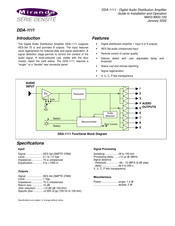 Miranda DENSITE Series Manual To Installation And Operation