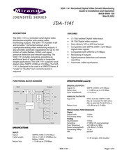 Miranda DENSITE Series Manual To Installation And Operation