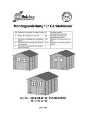 Weka Holzbau 357.2424.20102 Assembly Instructions Manual