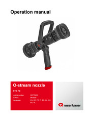 Rosenbauer O-stream RTE FX 235 Operation Manual