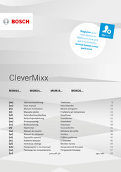 Bosch CleverMixx MSM14100 User Manual