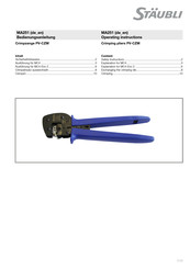Staubli 32.6021-21100 Operating Instructions Manual