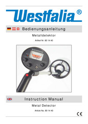 Westfalia 80 14 40 Instruction Manual