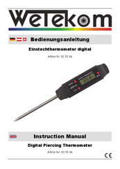 Wetekom 82 55 04 Instruction Manual