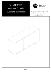 SEI Morgana Console CM501400TX Assembly Instructions Manual