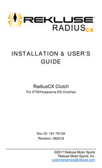 Rekluse RadiusCX Installation & User Manual