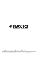 Black Box SWI036AE Quick Start Manual