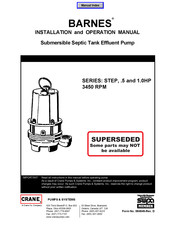 Crane BARNES STEP542L Installation And Operation Manual