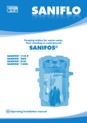 Saniflo SANIFOS 1300 Operating & Installation Manual