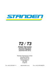 Standen T3 Operator's Handbook Manual