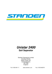 Standen Unistar 2400 Operator's Handbook Manual