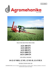 Agromehanika 10-12-15 MRX Instructions For Use Manual