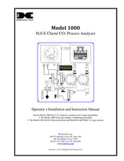 Detcon 1000 Operator's Installation And Instruction Manual