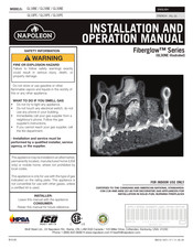 Napoleon GL18NE Installation And Operation Manual