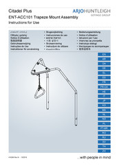 GETINGE GROUP Arjo Huntleigh Citadel Plus ENT-ACC101 Instructions For Use Manual