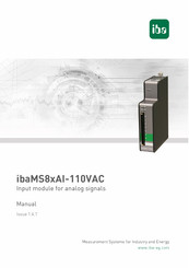 IBA ibaMS8xAI-110VAC Manual