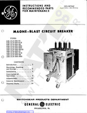 GE AM-13.8-500-5H Instructions And Recommended Parts For Maintenance