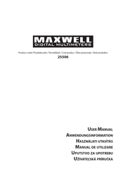 Maxwell Digital Multimeters 25506 User Manual