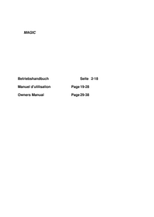 airwave Magic XS Owner's Manual