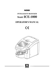 Nidek Medical ICE-1000 Operator's Manual