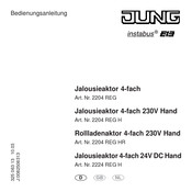 Jung 2204 REG Operating Instructions Manual
