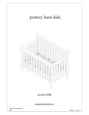 pottery barn kids ELLIOT CRIB Quick Start Manual