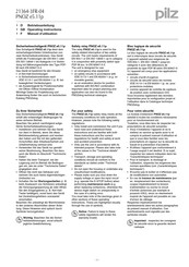 Pilz 774 190 Operating Instructions Manual
