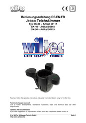 WilTec JEBAO SK-50 Operation Manual