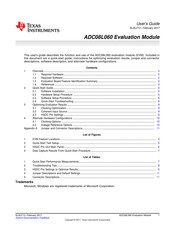 Texas Instruments ADC08L060EVM User Manual