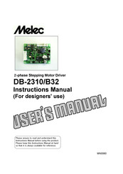 Melec DB-2310/B32 Instruction Manual