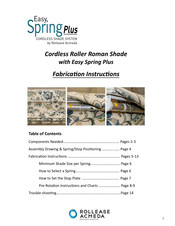 rollease acmeda Easy Spring Plus Fabrication Instructions