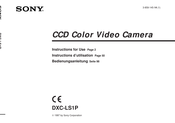 Sony DXC-LS1P Instructions For Use Manual