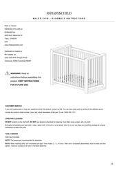 RH Baby&child Wyler Crib Assembly Instructions Manual