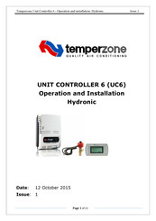 TemperZone UC6 Operation And Installation