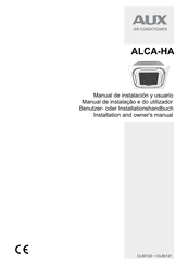 AUX ALCA-HA Series Installation And Owner's Manual