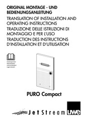 JETStream PURO Compact Translation Of Installation And Operating Instructions
